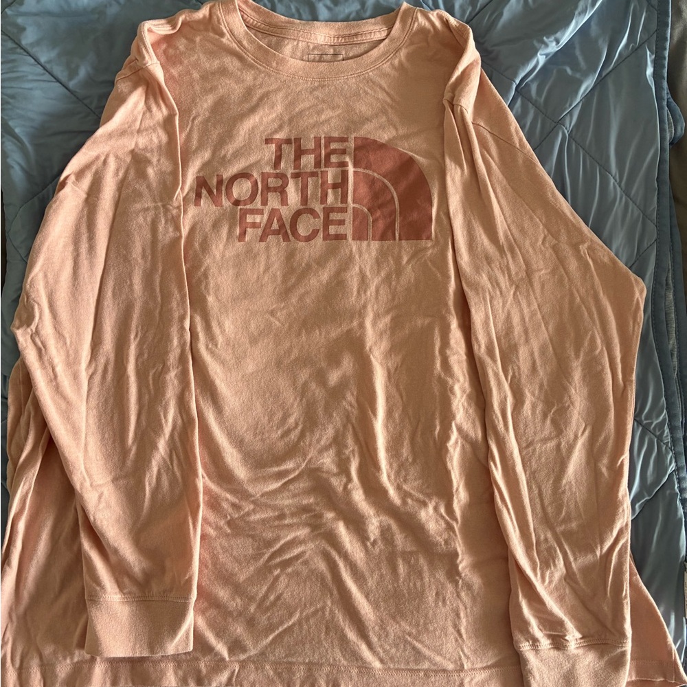The North Face Peach Long Sleeve Logo Shirt